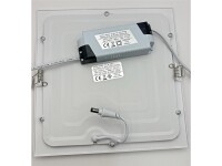 LED Licht-Panel "QCP-22Q", 22,5x22,5cm230V, 18W, 1600 Lumen, 2900K / warmweiß
