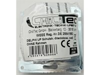 DELPHI Schutzkontakt-Steckdose, weiß 250V 16A, Steckanschluss, OHNE Rahmen