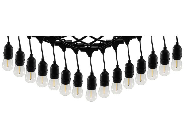 Biergarten-Lichterkette "CT-BGL 15"1,5 + 12,5m, 15x Filamentlampe 0,8W
