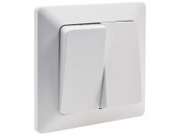 MILOS Serien-Schalter 2-fach weiß matt250V~/ 10A,...