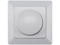 MILOS Dimmer für LED Lampen weiß matt250V~/ 3-60W, inkl. Rahmen, UP