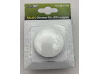 MILOS Dimmer für LED Lampen weiß matt250V~/ 3-60W, inkl. Rahmen, UP