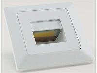 MILOS LED-Einbauleuchte "COB" weiß matt 80x80mm, 3000k, warmweiß, 110Lumen