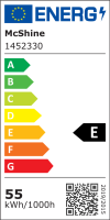 LED Feuchtraumleuchte McShine FL-126, IP65, 5500lm, 4000K, 150cm, neutralweiß