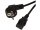 Kaltgeräte Anschlusskabel McPower, H05VV-F3G 0,75mm², 2m, 10A/250V, schwarz