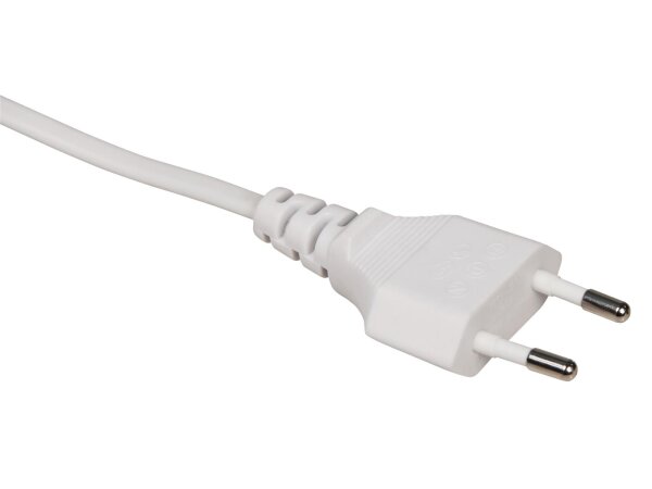 Euro-Netzkabel McPower mit Schnurschalter und E14 Fassung, 3,5m, weiß