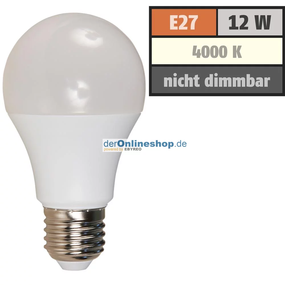 LED Glühlampe McShine, E27, 12W, 1050lm, 240°,...