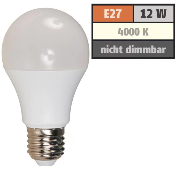 LED Glühlampe McShine, E27, 12W, 1050lm, 240°,...