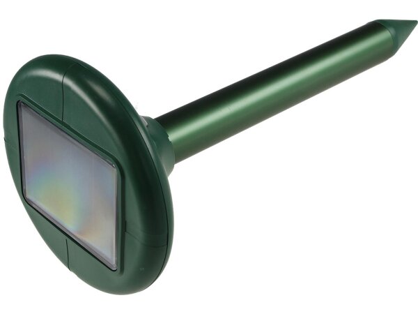Maulwurf- + Wühlmaus-Schreck Premium Solar, Schall + Vibration, bis zu 900m²
