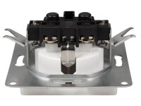 Schutzkontakt-Steckdose McPower Cup 250V~/16A, UP, Einsteckschutz, weiß