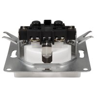 Schutzkontakt-Steckdose McPower Cup 250V~/16A, UP, Einsteckschutz, weiß