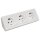 Steckdosenblock McPower Flair 250V~/16A, Aufbau, weiß, 3-fach Schutzkontakt