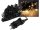 LED Aussen-Lichterkette "CT-ALK100" 10m warmweiß, Kabel schwarz, IP44, 100 LEDs