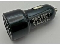 USB Kfz-Ladegerät "Duo 4,8A" 24W In 12-24V=, Out 5V= 4,8A,  2x USB