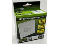 Unterputz PIR-Bewegungsmelder 160° ProLED geeignet, 2-Draht Technik, weiß