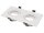 Einbaurahmen McShine DL-482 eckig, 2-fach, 173x93mm, schwenkbar, weiß
