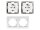 Steckdosen Set McPower Flair Beginner 2S Profi, 3-teilig, weiß, Klemmanschluss