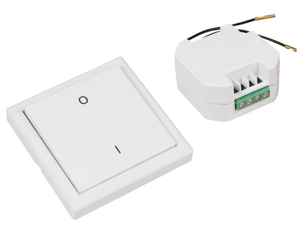 Funk-Schalter Set McPower Comfort Empfänger + Wandtaster, max. 2000W