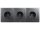 Steckdosenblock McPower Flair 250V~/16A, Aufbau, Anthrazit, 3-fach Steckdose