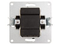 Wechselschalter McPower Flair 2-fach, 250V~/10A, UP, anthrazit