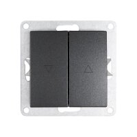 Jalousie-Taster McPower Flair, Hoch und Runter, 250V~/10A, UP, anthrazit