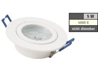 LED-Einbauleuchte McShine Flatty Ø83mm, 5W, 400lm,...