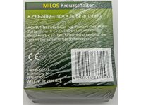 MILOS Kreuzschalter, 250V 10A, inkl. Rahmen, UP, anthrazit