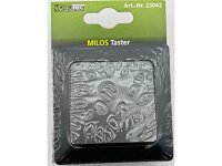MILOS Taster, 0-250V 10A, inkl. Rahmen, UP, anthrazit