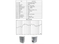 Satelliten Lautsprecher "CTB-40W" Paar40W, 8Ohm, 130x95x115mm, weiß