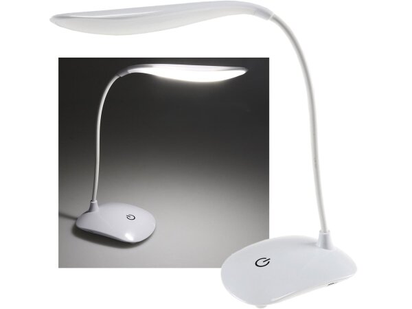 LED Tischleuchte mit Touch-SchalterSchwanenhals, 3 Helligkeitsstufen