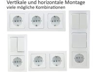 Delphi Steckdosen Schalter Wohnzimmer 20 Teile Lichtschalter mit Steckdose TV Antenne Unterputz Einbau Weiß
