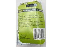 MILOS Set Steckdose+W-Schalter+Rahmen 250V~/ 16A, Steckanschluss, Matt-weiß