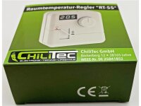 Raumtemperatur-Regler Thermostat "RT-55"7A, weißes LED-Display, 5-30°C, 110-230V