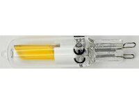 LED Stiftsockel G9, 4W, 500lm330°, 230V, 3000k / warmweiß, Glas