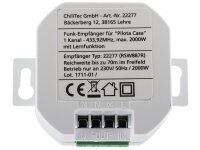 Funk Starter-Set No.1 "Pilota Casa"Fernbedienung + UP Empfänger, 433,92Mhz