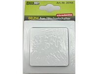 DELPHI Wechsel-Schalter, UP, weiß 250V 10A, inkl. Rahmen, Klemmanschluss 8er Set