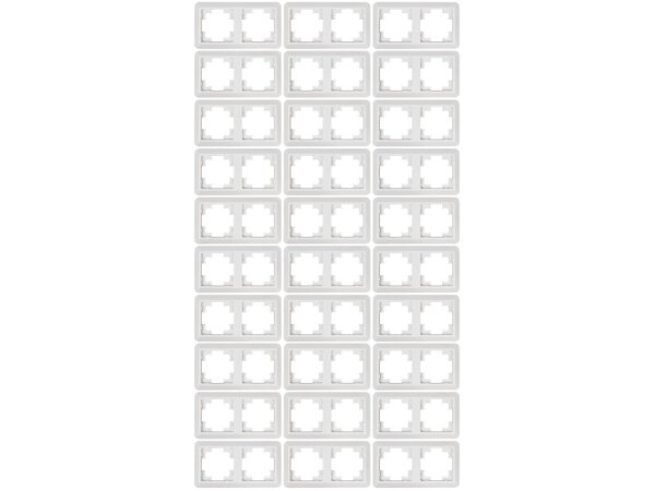 Rahmen McPower Cup 2-fach, weiß, 30er-Pack