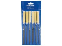 Nadelfeilen-Set 6-teilig, Holzgriff, 180mm
