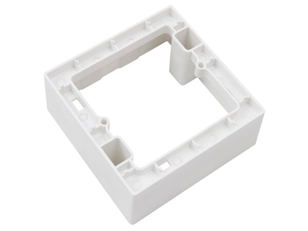 Aufputz-Rahmen McPower Flair 80x80x45mm, mit Montagebohrung