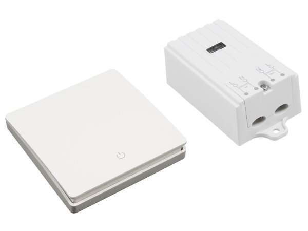 Funk-Schalter Set McPower Kinetic Empfänger + Wandtaster, max. 2300W