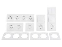 Schalter und Steckdosen Set McPower Flair Wohnlandschaft,...