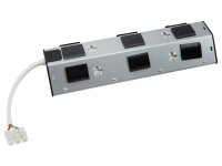 Steckdosenblock McPower Premium Aufbau, Edelstahl, 4-fach Schutzkontakt