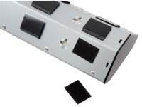 Steckdosenblock McPower Premium Aufbau, Edelstahl, 4-fach Schutzkontakt