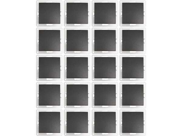 Wechselschalter McPower Flair 250V~/10A, Klemmanschluss, anthrazit, 20er-Pack