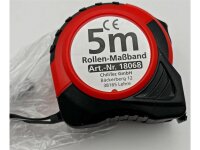 Rollen-Maßband, 5mmit Aufroller und Gürtelclip
