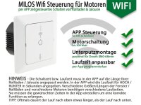 MILOS Wechsel-Schalter IP44 250V~/ 10A, inkl. Rahmen, UP, weiß matt