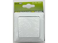 MILOS Wechsel-Schalter IP44 250V~/ 10A, inkl. Rahmen, UP, weiß matt