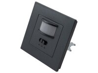 Unterputz IR Bewegungsmelder McShine LX-23 160°, 500W, LED geeignet, anthrazit