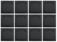 Schutzkontakt-Steckdose McPower Flair, 250V~/16A, IP44, anthrazit, 12er-Pack