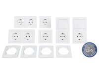 Schalter und Steckdosen Set McPower Flair Standard Profi,...
